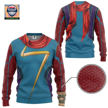 Ms Marvel Costume Ugly Christmas Sweater ? Usalast