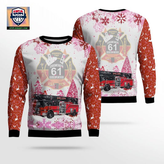 Mt Bethel Fire Company Christmas AOP Sweater ? Usalast