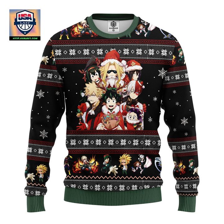 My Hero Academia Anime Ugly Christmas Sweater Amazing Gift Idea Thanksgiving Gift ? Usalast