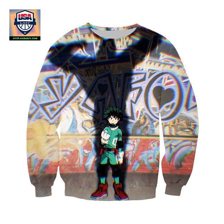 My Hero Academia Sweater ? Izuku In All Mights Shadow Sweater Sh9774 ? Usalast