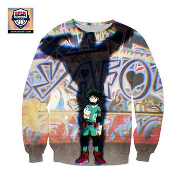 My Hero Academia Sweater ? Izuku In All Mights Shadow Sweater Sh9774 ? Usalast