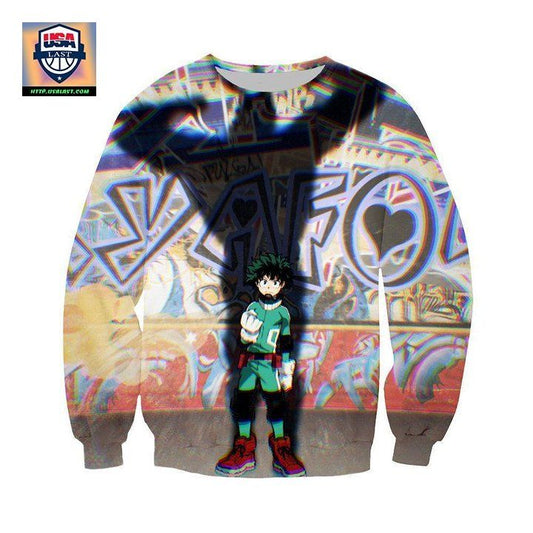 My Hero Academia Sweater ? Izuku In All Mights Shadow Sweater Sh9774 ? Usalast