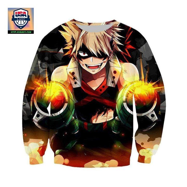My Hero Academia Sweater ? Katsuki Attacking Sweater Sh9580 ? Usalast