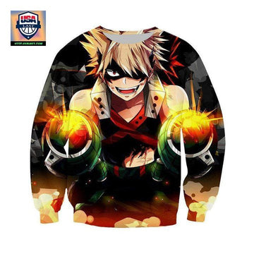 My Hero Academia Sweater ? Katsuki Attacking Sweater Sh9580 ? Usalast