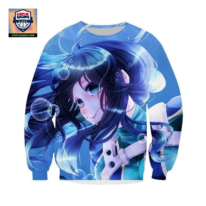 My Hero Academia Sweater ? Tsuyu Underwater Sweater Sh9594 ? Usalast