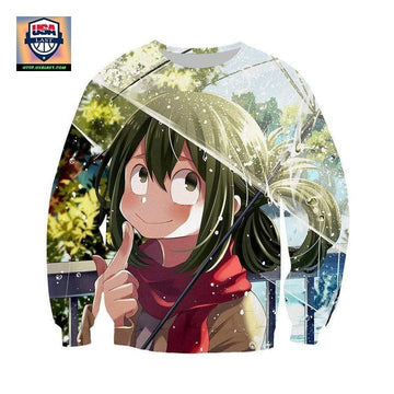 My Hero Academia Sweater ? Tsuyu With Umbrella Sweater Sh9625 ? Usalast