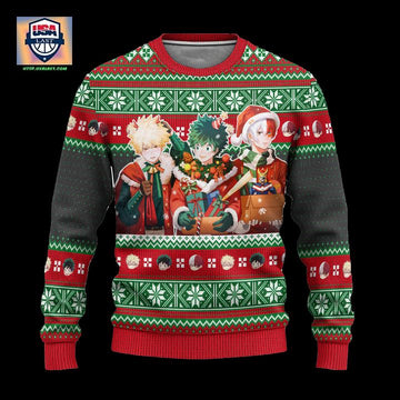 My Hero Academia Ugly Christmas Sweater Anime Xmas Gift ? Usalast