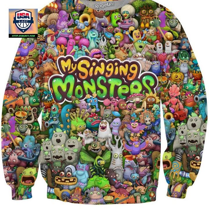 My Singing Monsters Character Collage Crewneck Sweater ? Usalast