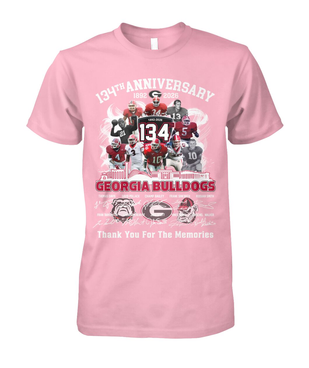 134th Anniversary Georgia Bulldogs Football Shirt | UGA 1892-2026 Commemorative Tee | Fans Gift | PY31 Moonbestprint