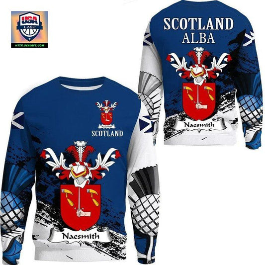 Naesmith Scottish Family Crest Scotland Special Sweater A7 ? Usalast
