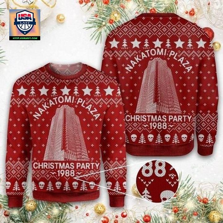 Nakatomi Plaza Christmas Party 1988 Ugly Christmas Sweater 2022 ? Usalast