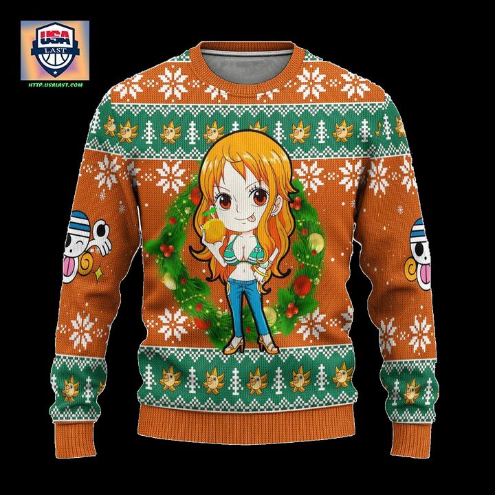 Nami One Piece Anime Ugly Christmas Sweater Xmas Gift ? Usalast