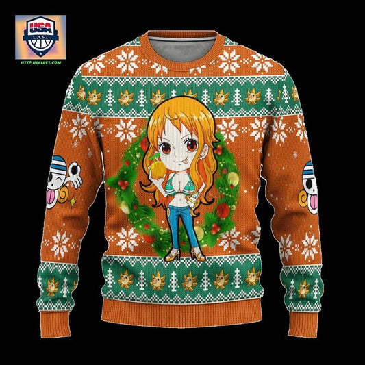 Nami One Piece Anime Ugly Christmas Sweater Xmas Gift ? Usalast