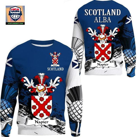 Napier Scottish Family Crest Scotland Special Sweater A7 ? Usalast