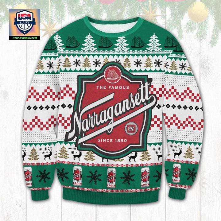 Narragansett Beer Ugly Christmas Sweater 2022 ? Usalast