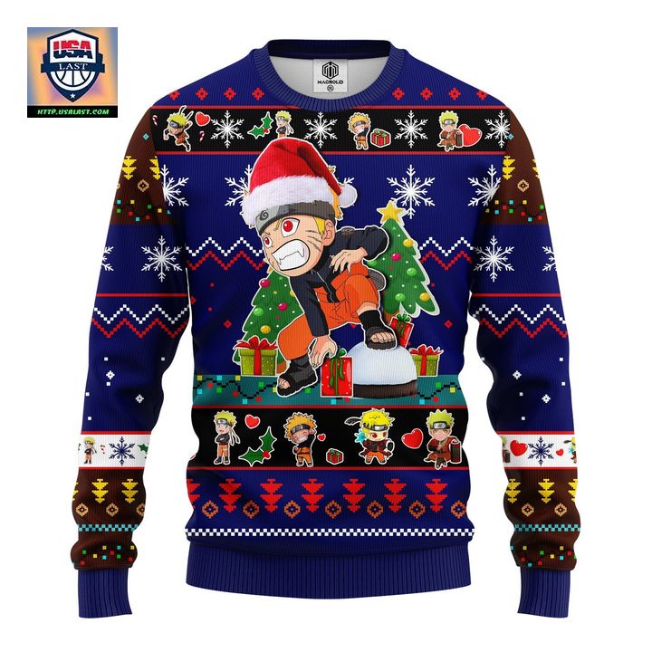 Naruto Kid Ugly Christmas Sweater Brown Blue 1 Amazing Gift Idea Thanksgiving Gift ? Usalast