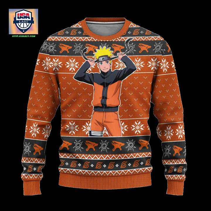 Naruto Uzumaki Anime Ugly Christmas Sweater Naruto Shippuden Xmas Gift ? Usalast