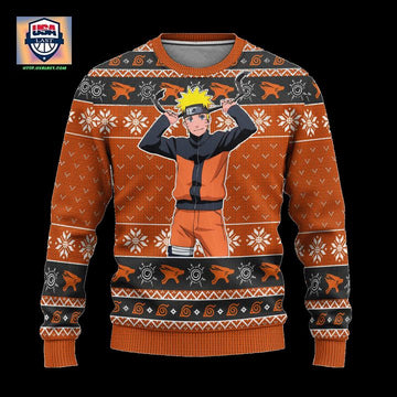 Naruto Uzumaki Anime Ugly Christmas Sweater Naruto Shippuden Xmas Gift ? Usalast