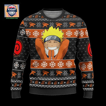Naruto Uzumaki Clan Anime Ugly Christmas Sweater Xmas Gift ? Usalast