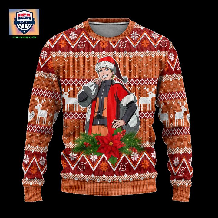 Naruto Uzumaki Ugly Christmas Sweater Custom Naruto Anime Xmas Gift ? Usalast