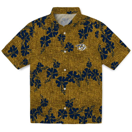 Nashville Predators Hawaiian Shirt - 50th State Flower | Moonbestprint