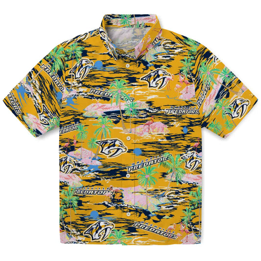 Nashville Predators Flamingo Retreat 2026 Hawaiian Shirt – Moonbestprint