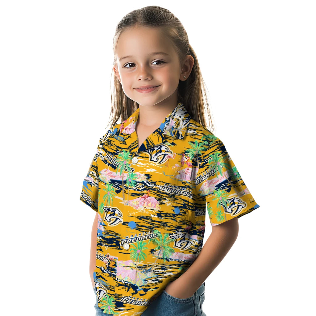 Nashville Predators Flamingo Retreat 2026 Hawaiian Shirt – Moonbestprint