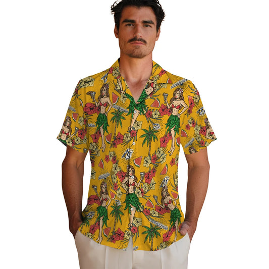 Nashville Predators Hawaiian Shirt - Hawaiian Girls Design | Moonbestprint