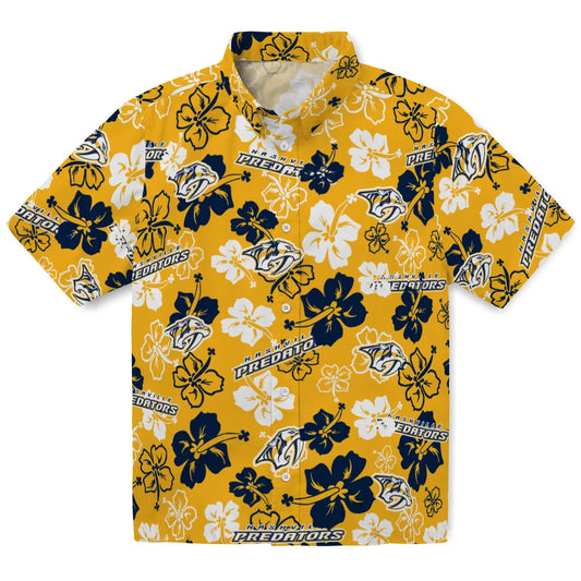 Nashville Predators Hibiscus Bloom Hawaiian Shirt – Moonbestprint