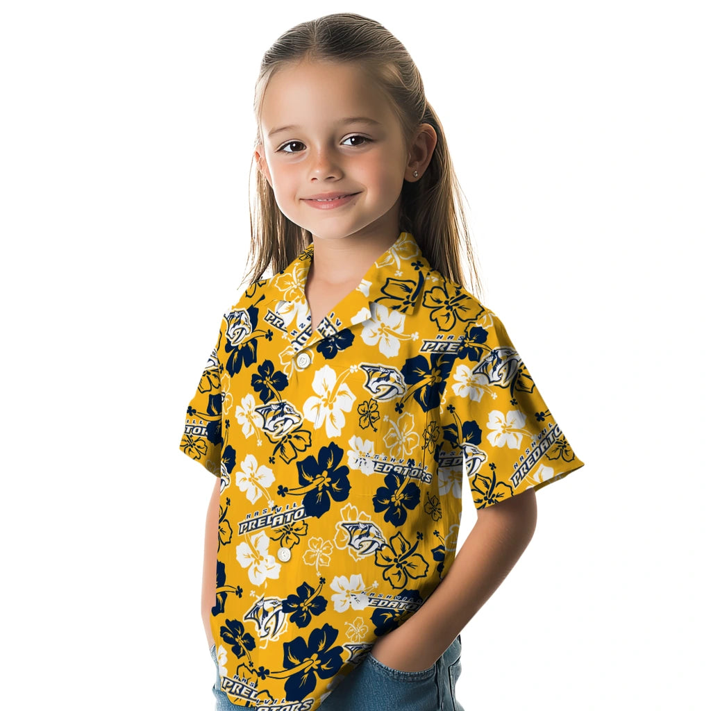 Nashville Predators Hibiscus Bloom Hawaiian Shirt – Moonbestprint