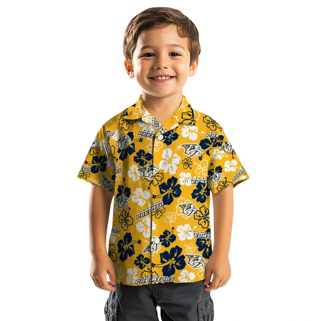 Nashville Predators Hibiscus Bloom Hawaiian Shirt – Moonbestprint