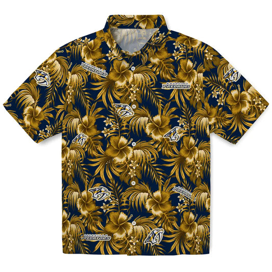 Nashville Predators Hawaiian Shirt - Hibiscus Exotic | Moonbestprint