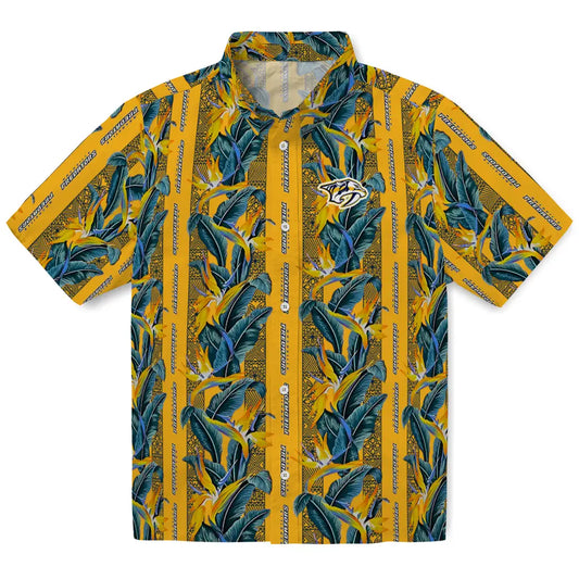 Nashville Predators Hawaiian Shirt - Paradise Vines | Moonbestprint