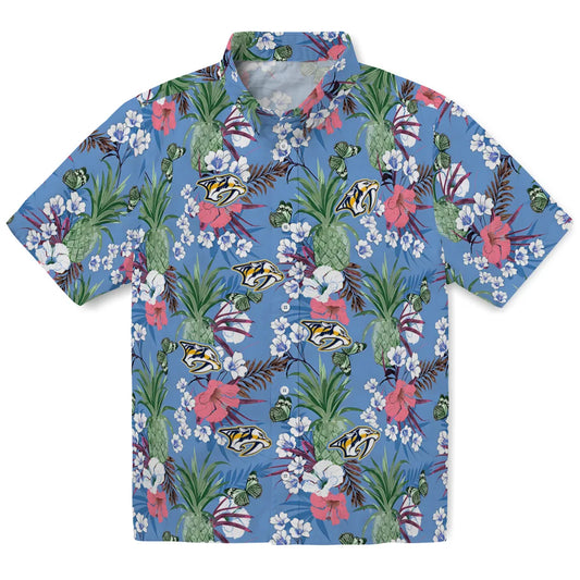 Nashville Predators Hawaiian Shirt - Pineapple Bouquet | Moonbestprint