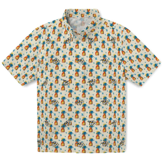Nashville Predators Hawaiian Shirt - Pineapple Delight | Moonbestprint