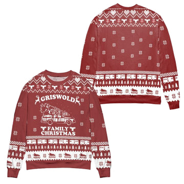 National Lampoons Christmas Vacation Griswold Family Ugly Christmas Sweater ? Red ? Usalast