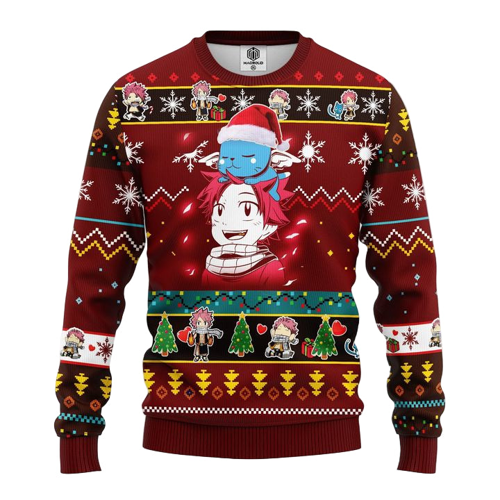 Natsu Fairy Tail Anime Ugly Christmas Sweater Amazing Gift Idea Thanksgiving Gift ? Usalast