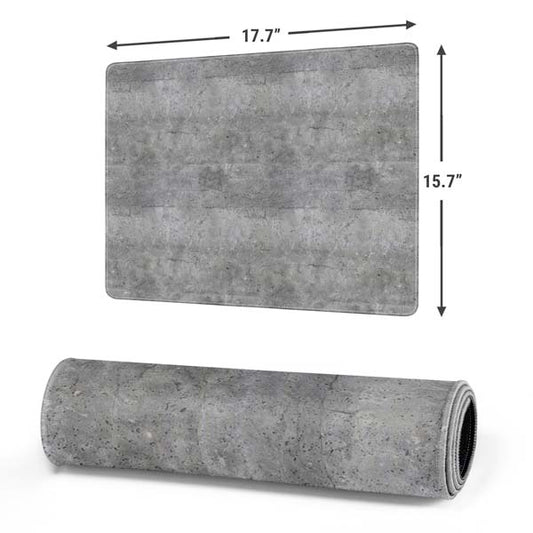 Natural Grey Concrete Gaming Mouse Pad Moonbestprint