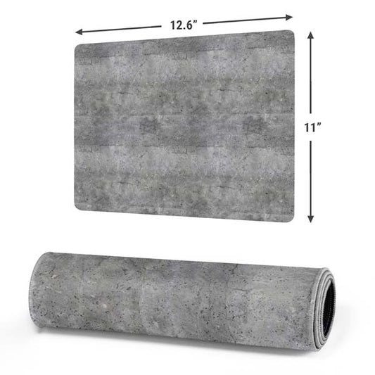 Natural Grey Concrete Gaming Mouse Pad Moonbestprint