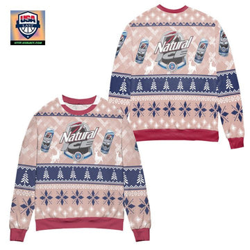 Natural Ice Beer Logo Ugly Christmas Sweater ? Usalast