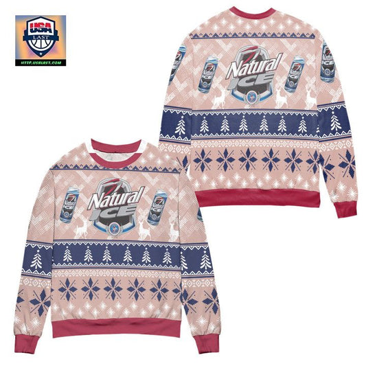Natural Ice Beer Logo Ugly Christmas Sweater ? Usalast