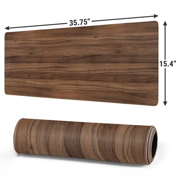 Natural Walnut Wood Gaming Mouse Pad Moonbestprint
