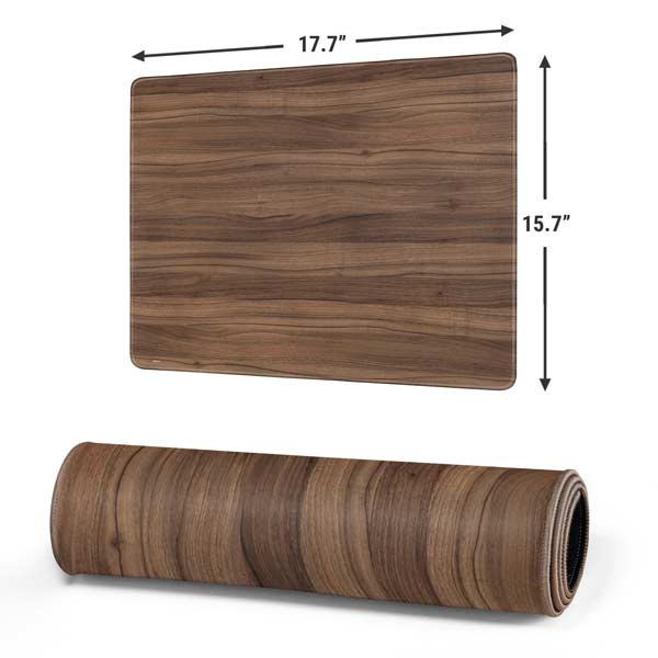 Natural Walnut Wood Gaming Mouse Pad Moonbestprint