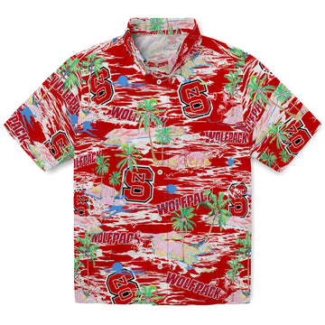 NC State Wolfpack Flamingo Retreat 2026 Hawaiian Shirt – Moonbestprint