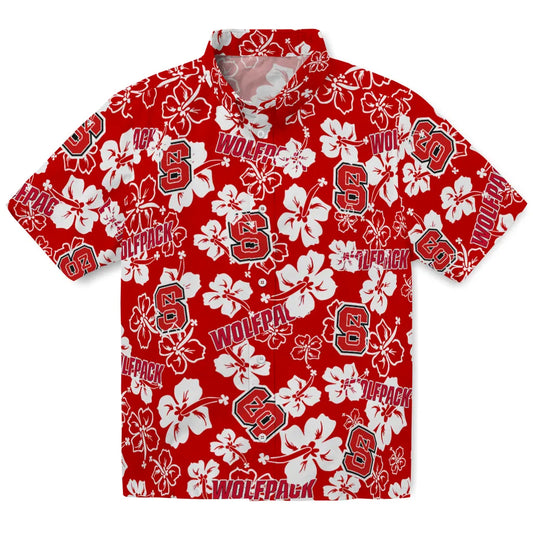 NC State Wolfpack Hibiscus Bloom Hawaiian Shirt – Moonbestprint