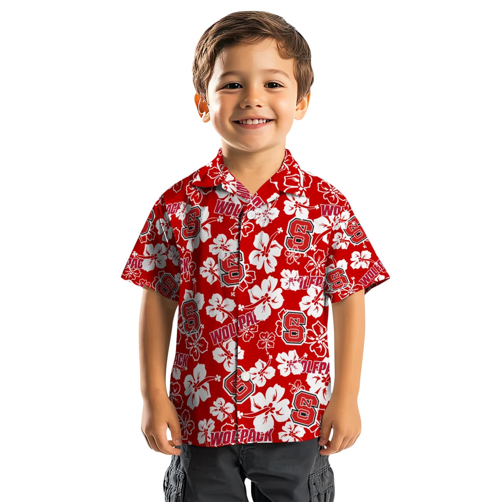 NC State Wolfpack Hibiscus Bloom Hawaiian Shirt – Moonbestprint