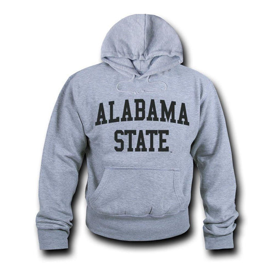 NCAA Alabama State University Hoodie Sweatshirt Game Day Fleece Heather Grey