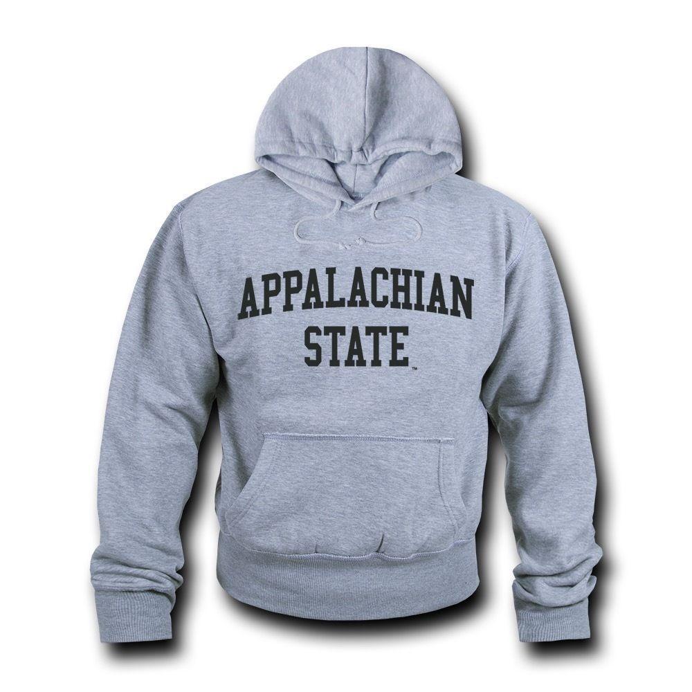 NCAA Appalachian State University Hoodie Sweatshirt Game Day Fleece Heather Grey