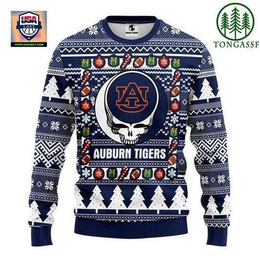 Ncaa Auburn Tigers Grateful Dead Christmas Ugly Sweater ? Usalast