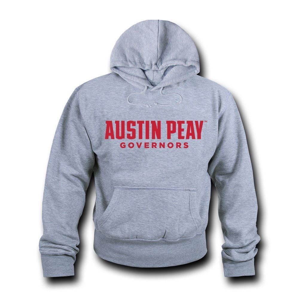 NCAA Austin Peay State University Governors Hoodie Game Day Fleece Heather Grey